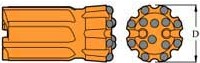 Trapezoid Connection Retrac Button Bits